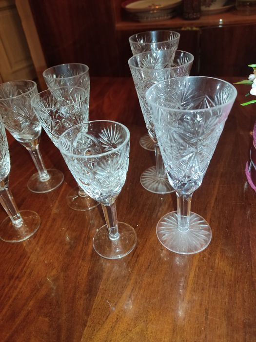 Скидка!Хрустальные фужеры и рюмки, состояние -идеальное