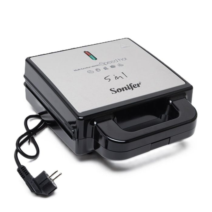 Сэндвичница SONIFER SF-6143 5-в-1 , Black