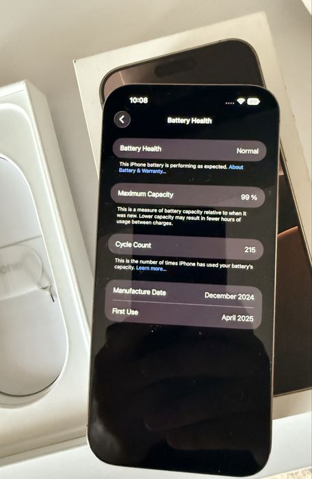 iPhone 16 Pro Max / Desert Titanium / 99% Батерия