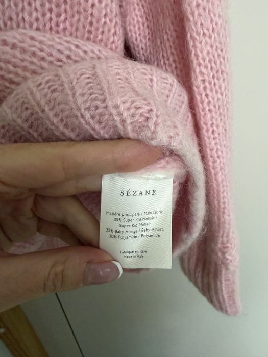 Sezane, пуловер в бебешко розово + подарък