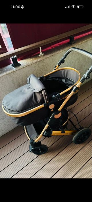 Carucior 3 in 1 BabyDary Negru