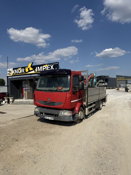 De vânzare Camion cu macara Renault Midlum 12t / Macara Fassi / Radiocomandă / Stare impecabilă