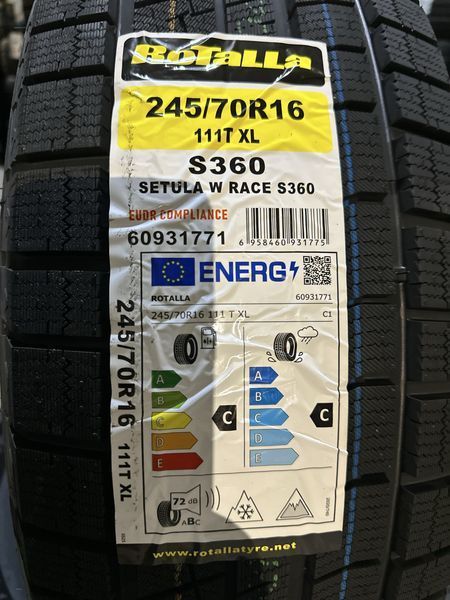 Нови Зимни Гуми ROTALLA S360 245/70R16 111T XL НОВ DOT 2457016