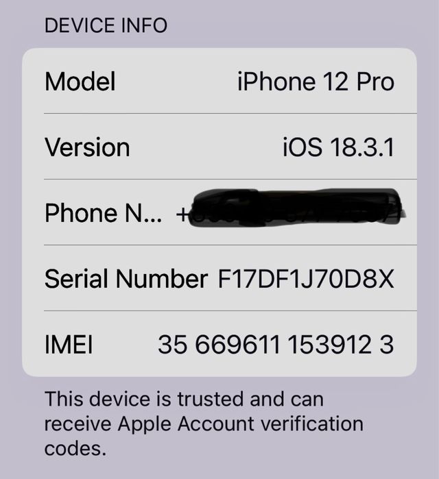 IPHONE 12Pro 128gb сив/графит
