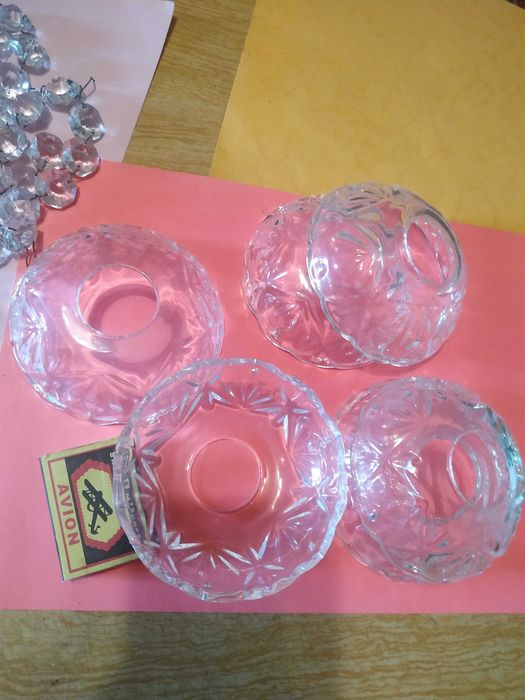 Хрустальные чаши, стаканы  и патроны от люстры