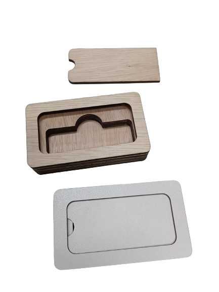 cutie pentru stick predare foto-video din mdf personalizabila