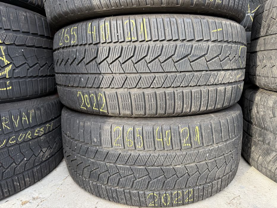 265/40/21” 4 buc Continental-Bridgestone dot 2022.anv M+S Iarnă.Impeca