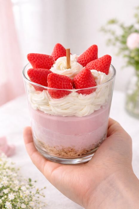 Ароматни 100% соеви свещи Мече , Чийзкейк