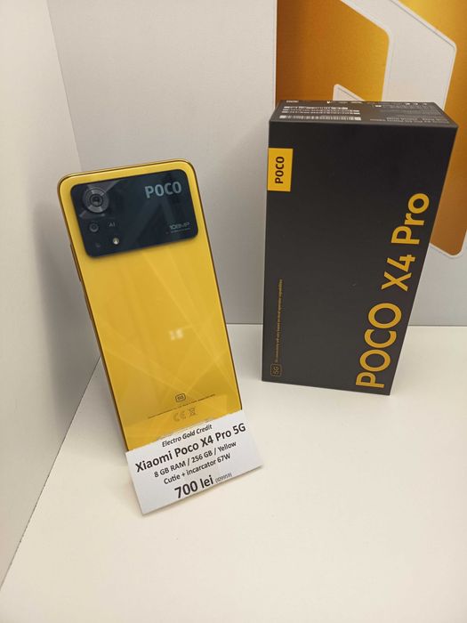 Xiaomi Poco X4 Pro 5G 8GB RAM/256GB/Yellow/Cutie+Incarcator 67W ID9959