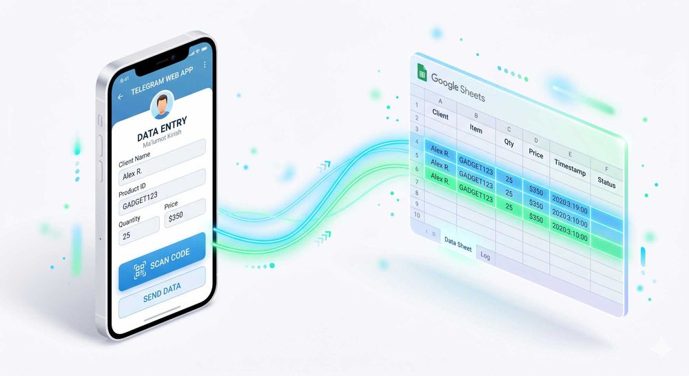 Telegram bot va Google Sheets (Excel) integratsiyasi | WEB APP
