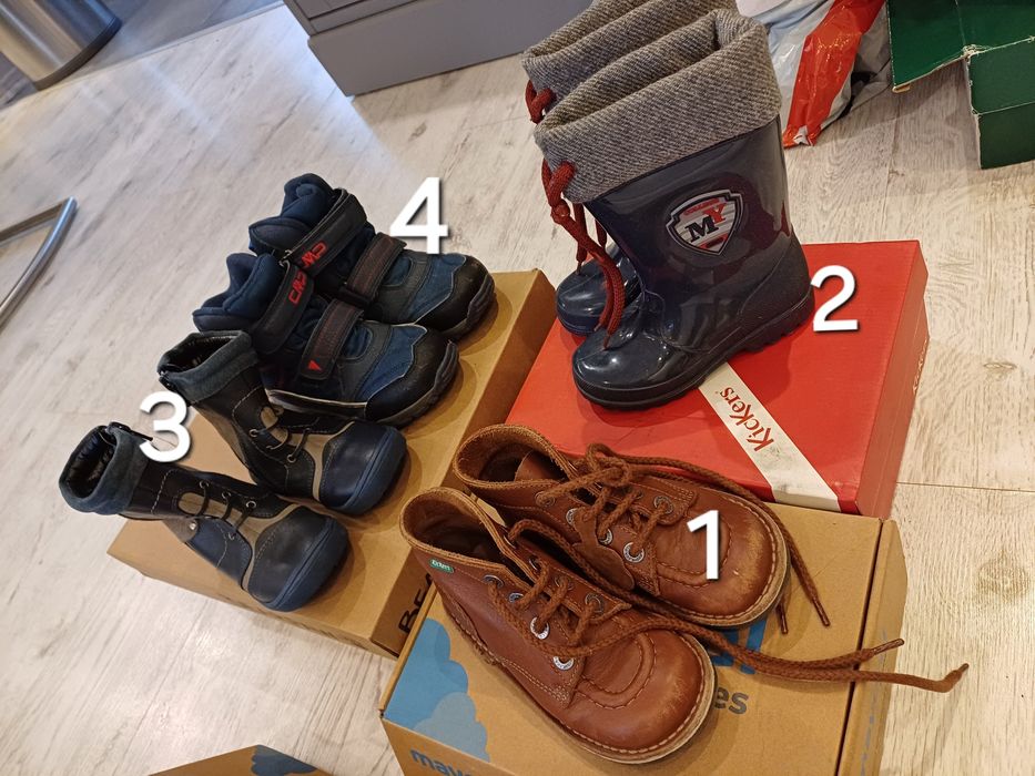 Обувки за деца по 10€ Маркови, зимни ботуши и маратонки  от 22- 29 н.
