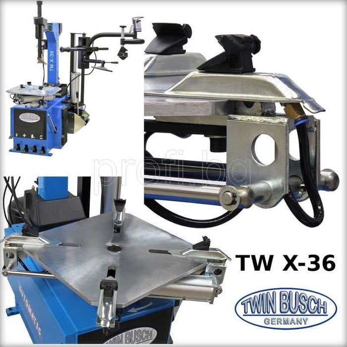 Демонтаж монтаж машина до 26″с приставка RUN FLAT TWIN BUSCH GERMANY