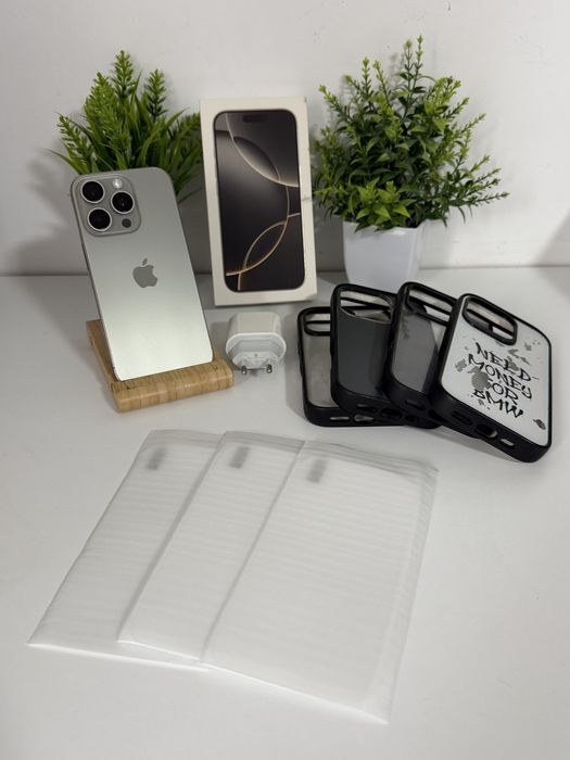 iphone 16 pro 256gb impecabil fullbox incarcator 4 huse 3 folii