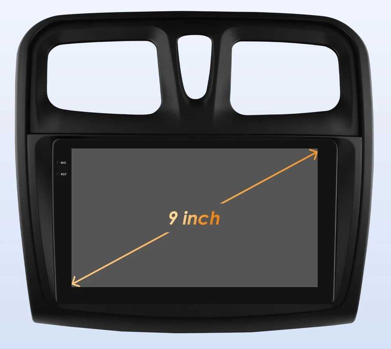 Мултимедия 9″ Android 14 за DACIA LOGAN II CARPLAY навигация RDS DSP