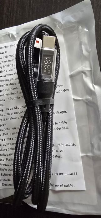 Cablu tip c cu display