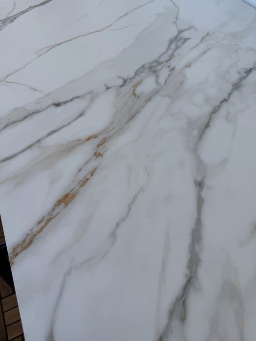 Masa MOBEXPERT LAREDO cu blat ceramic si 4 scaune de nabuc