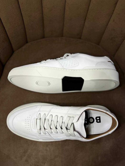 BOSS мужские кожаные кроссовки Италия РАЗМЕР 44