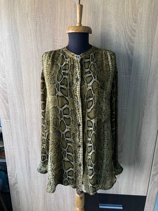 Isabel Marant ETOILE Snake Skin дамска тънка блуза блузка 100% вискоза размер 38