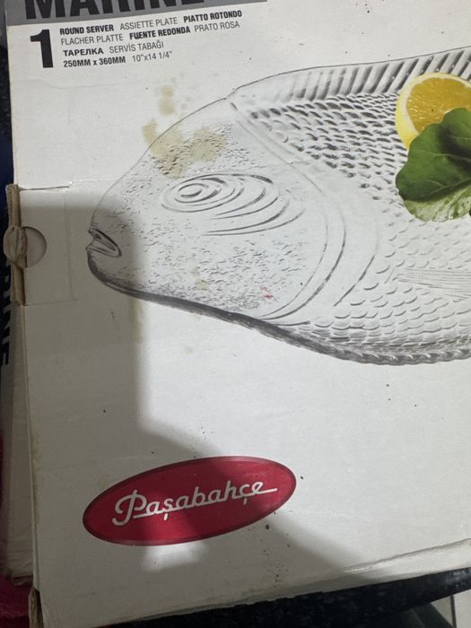 Большая тарелка рыбка