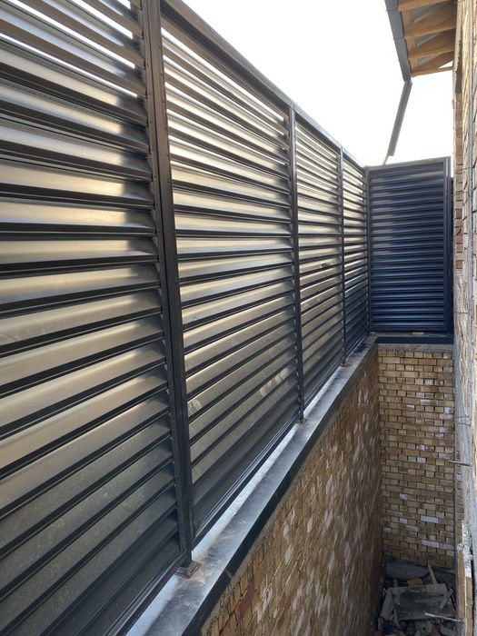 ЖАЛЮЗИ металлические jalyuzi парапет забор