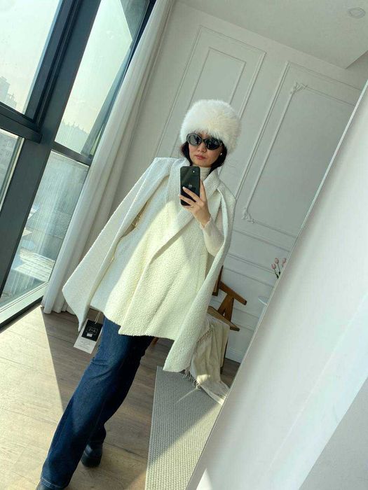 Шикарный кейп пальто