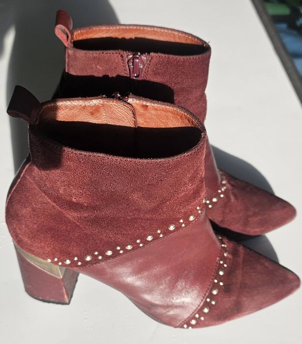 Боти естествен велур