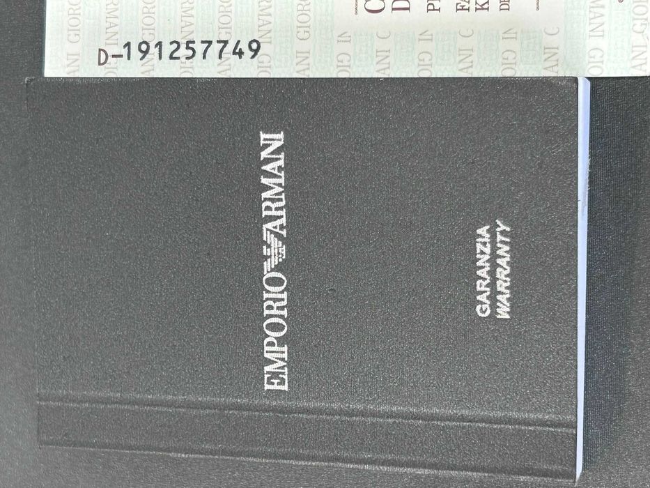 Ceas Emporio Armani AR8030 Bărbați Two-Tone, Blue Dial, Cronograf Full Box