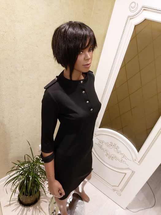 Платье чёрное миди