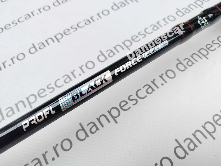Lanseta PRO FL Black FORCE FEEDER 3,90m 180 grane 3 varfuri
