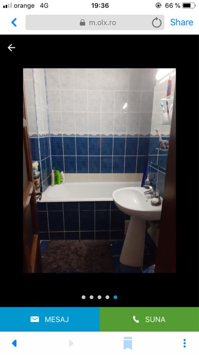 Vand apartament  3 cam.(modificat4 cam) decomandat , 2 bai, zona Balta.
