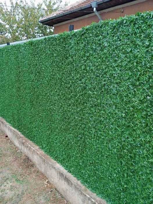Ограда жив плет с 95% плътност - имитация на жив плет с UV защита.