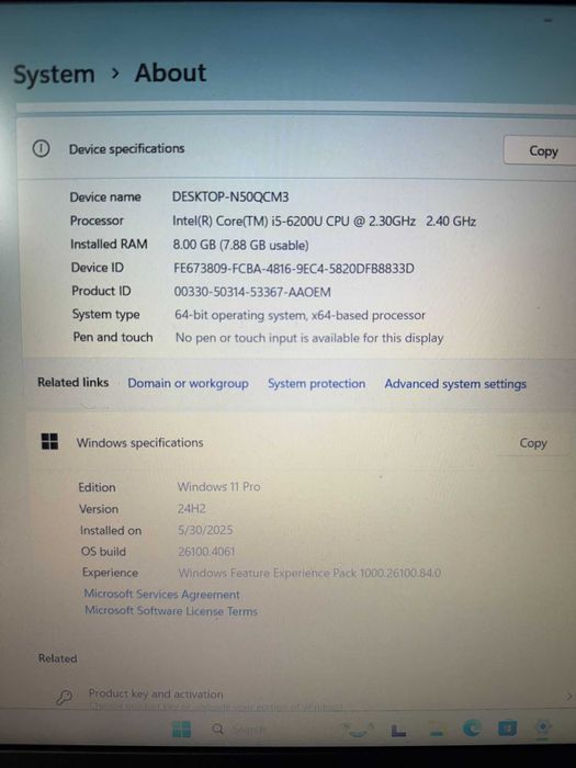 Laptop Hp ProBook 650 G2-15.6 FHD-Intel Core i5-Ram 8GB-SSD 256GB-wind