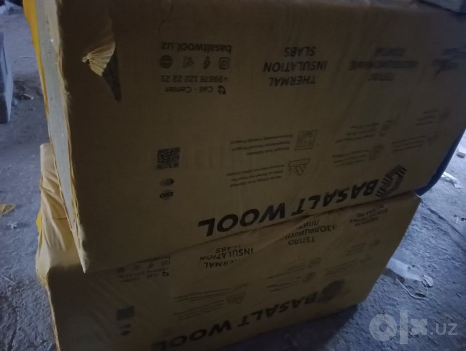 Bazalt Wood issiqlik izolatsiyasi 10 sm qalinlik, 50% lik