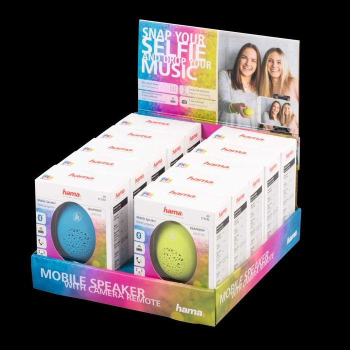 Boxa Bluetooth HAMA SnapDrop Albastru Roz Verde noua sigilata