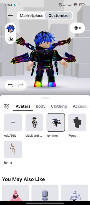 Аккаунт Roblox с двумя скинами