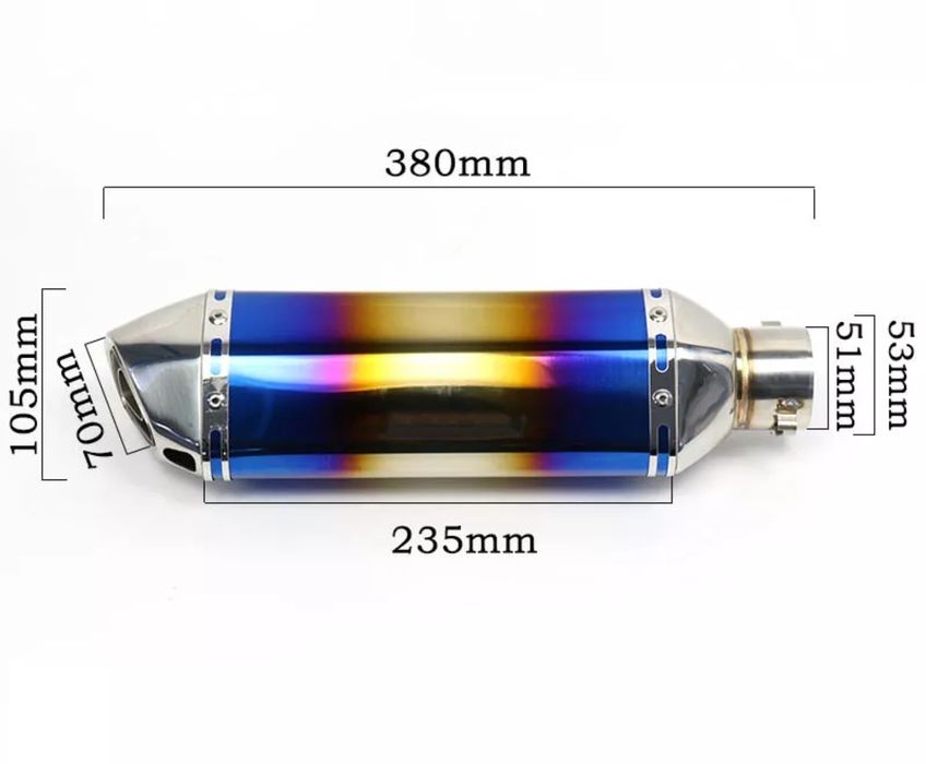 Toba moto tip ars evacuare tobe esapament motocicleta scuter ATV