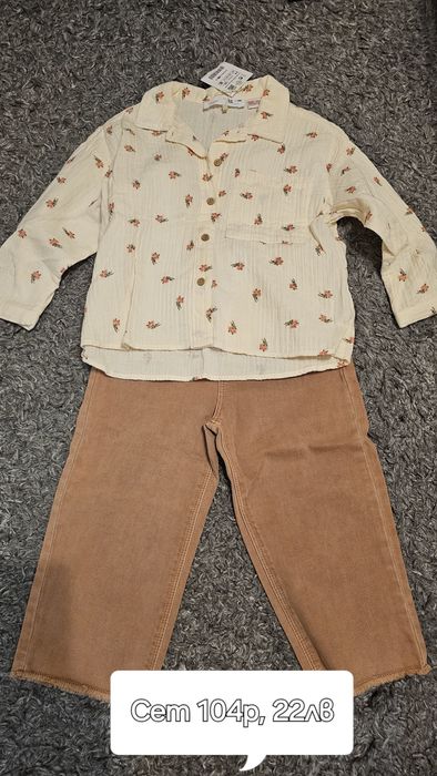 Детски дрешки hm, zara, 2-3-4г рокля елза