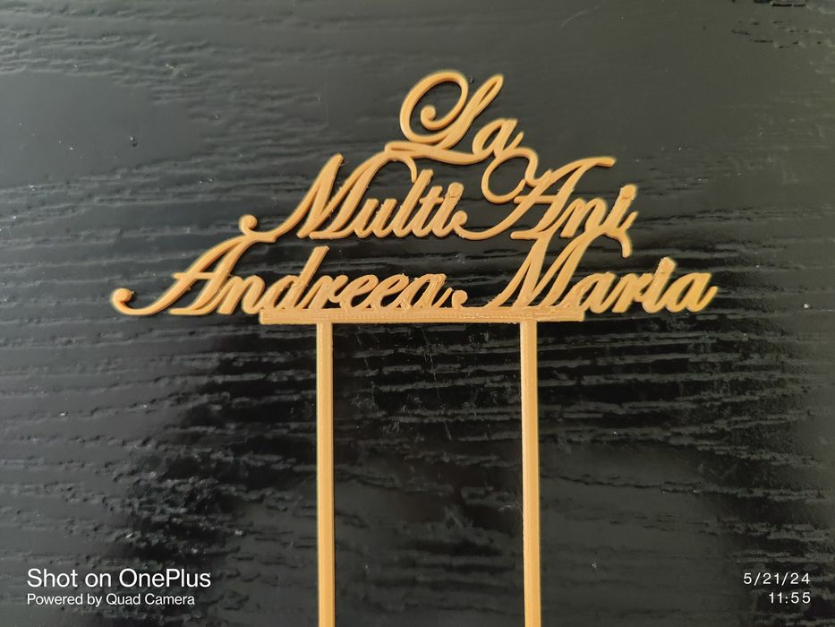 Topper Tort Personalizat