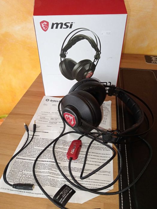 Геймърски слушалки MSI H991, черен - S37-21000A1-V33