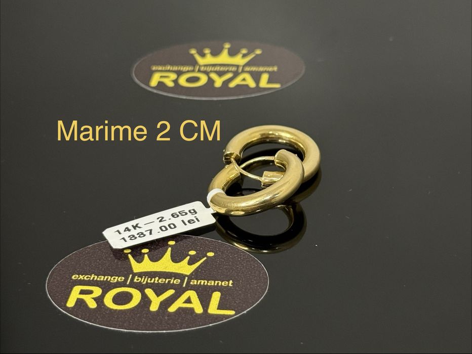 Bijuteria ROYAL : Cercei AUR 14K / 2.65 GR