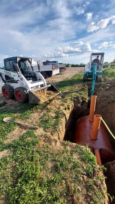 Execut servicii excavari miniexcavator bobcat  Basculabila 3,5 tone