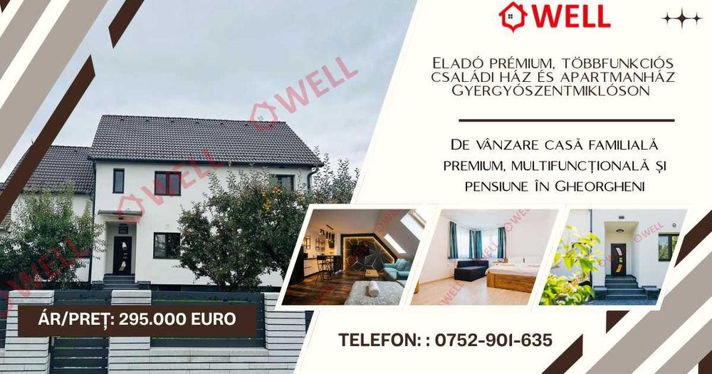 De vânzare casă familială premium, în Gheorgheni pe strada Vărarilor