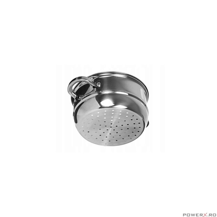 Set de 4 piese, oala pentru fiert cu abur, inox, 20 cm 3.1 litri