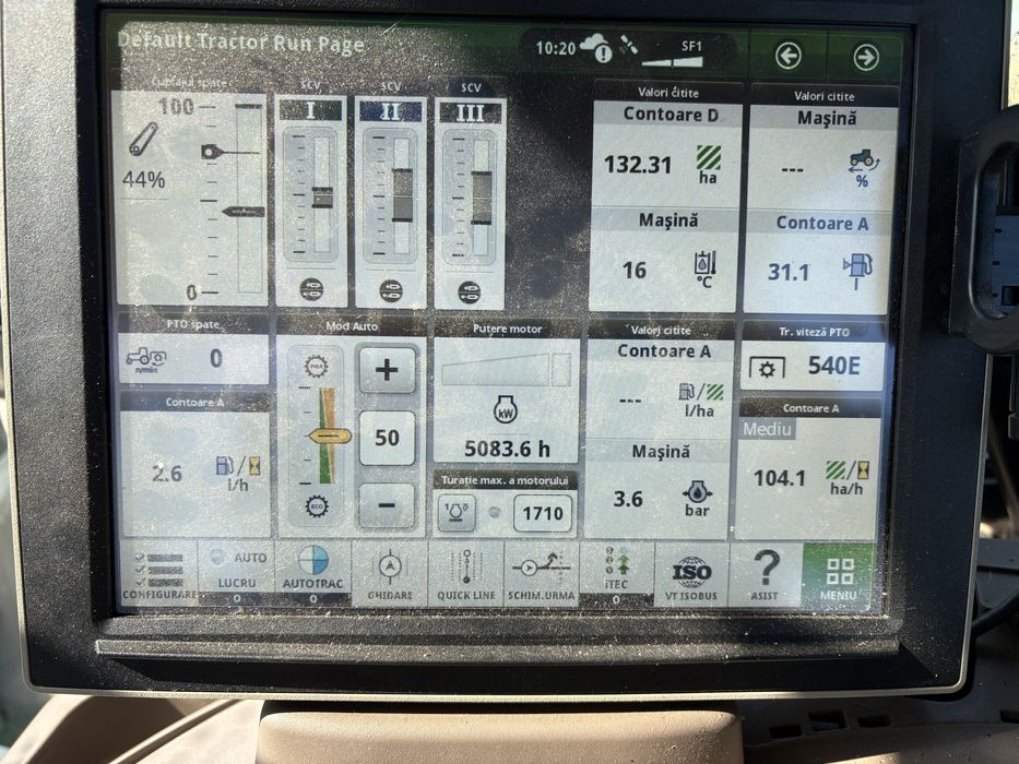 Tractor John Deer 6120R + Kuhn Axis 20.2