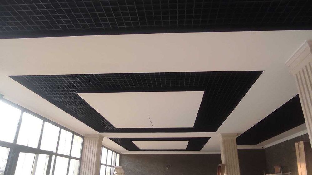 Грильято потолок | Грилято | сеточный потолок | клеточный | Grilyato |