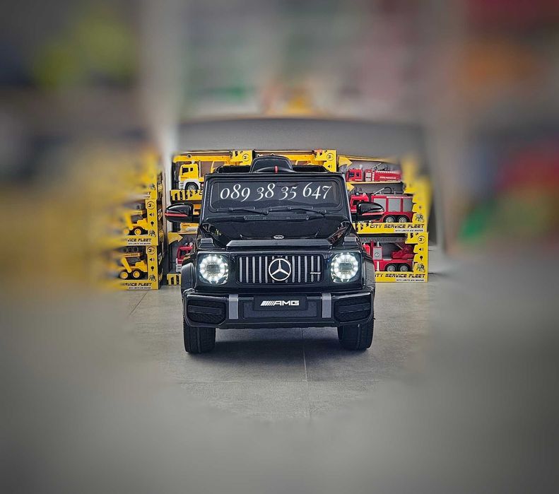 НОВО!Акумулаторен джип Mercedes G63 AMG с 12V батерия,МЕКИ ГУМИ,USB