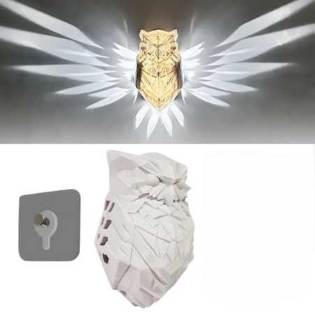 Cadou Crăciun Lampa perete 3D bufnita