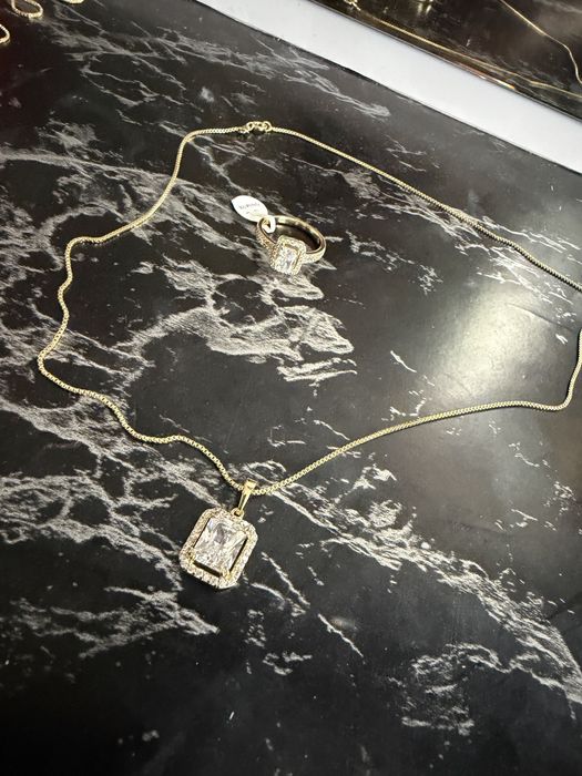 Set aur placat 14k otel inoxidabil