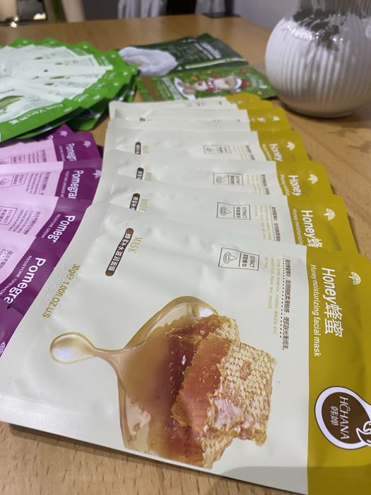 Тканевая маска для лица по 150 тг/ед