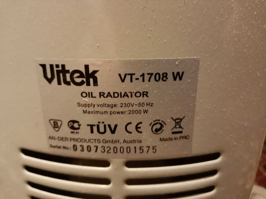 Масляный обогреватель Vitek